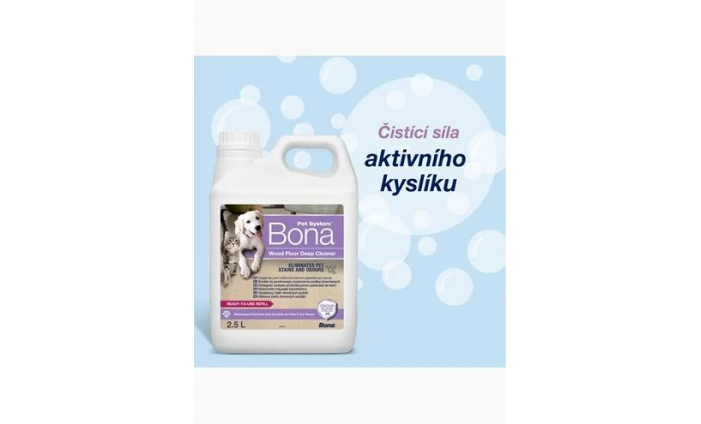 Bona Pet Wood Floor Cleaner- čistič drevených podláh, náplň 2,5L