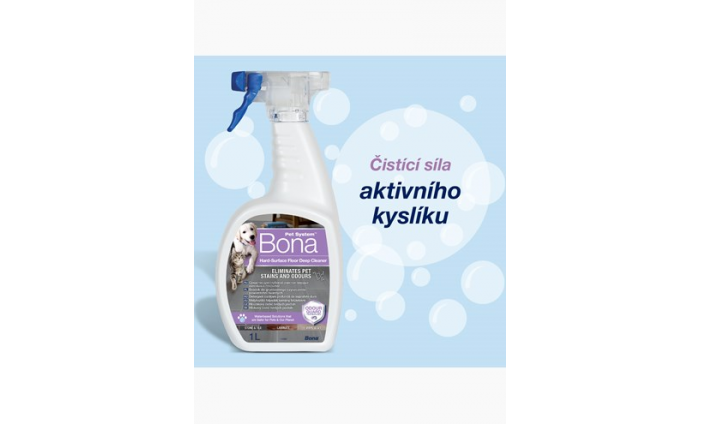 Bona Pet HS Floor Cleaner- čistič na tvrdé podlahy, Sprej 1L
