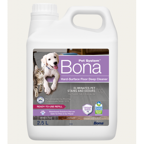 Bona Pet HS Floor Cleaner- čistič na tvrdé podlahy, náplň 2,5L